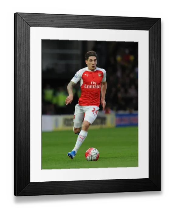 Framed Print : Hector Bellerin in Action: Arsenal vs. Watford, Premier League 2015 / 16 Framed Print : Hector Bellerin in Action: Arsenal vs. Watford, Premier League 2015 / 16