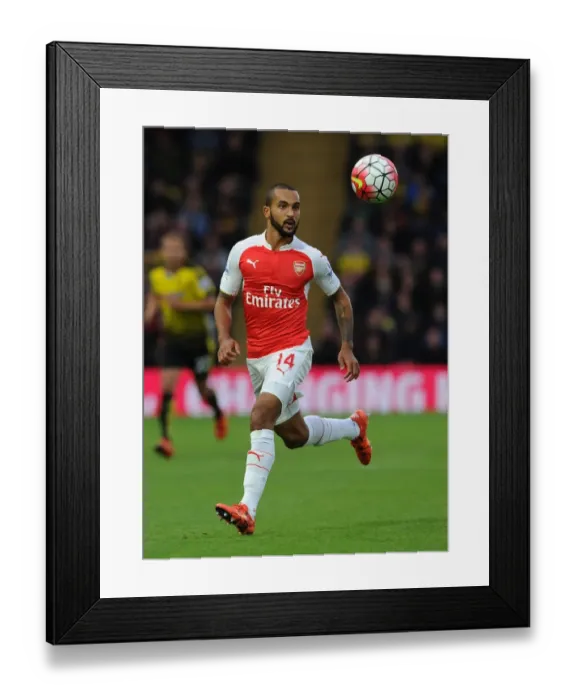 Framed Print : Theo Walcott in Action: Arsenal vs. Watford, Premier League 2015 / 16