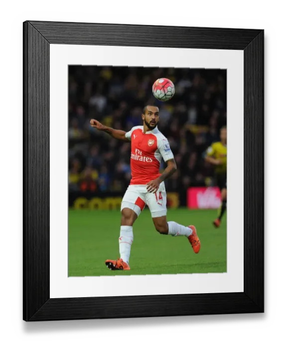 Framed Print : Theo Walcott in Action: Arsenal vs. Watford, Premier League 2015 / 16