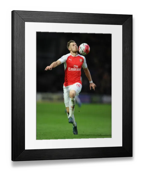 Framed Print : Ramsey in Action: Arsenal vs. Watford, Premier League 2015 / 16