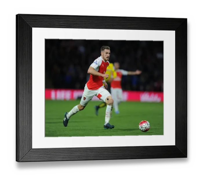 Framed Print : Ramsey in Action: Arsenal vs. Watford, Premier League 2015 / 16 Framed Print : Ramsey in Action: Arsenal vs. Watford, Premier League 2015 / 16