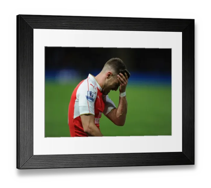 Framed Print : Ramsey in Action: Arsenal vs. Watford, Premier League 2015 / 16