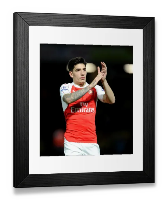 Framed Print : Arsenal's Triumph: Hector Bellerin Leads Gunners to 3-0 Victory over Watford Framed Print : Arsenal's Triumph: Hector Bellerin Leads Gunners to 3-0 Victory over Watford
