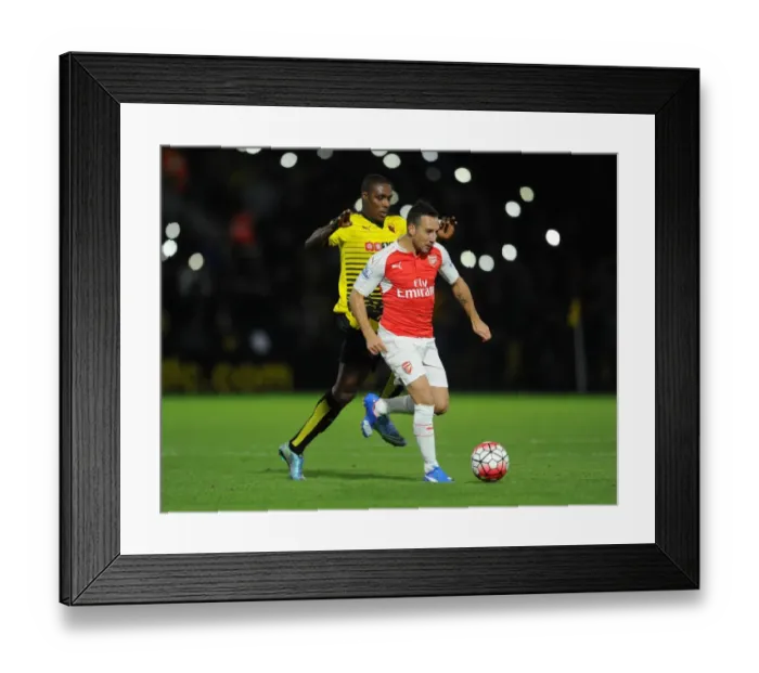 Framed Print : Clash of Stars: Cazorla vs. Ighalo - Premier League Showdown between Arsenal and Watford Framed Print : Clash of Stars: Cazorla vs. Ighalo - Premier League Showdown between Arsenal and Watford