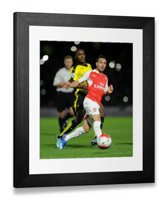 Framed Print : Cazorla vs Ighalo: A Premier League Showdown at Vicarage Road