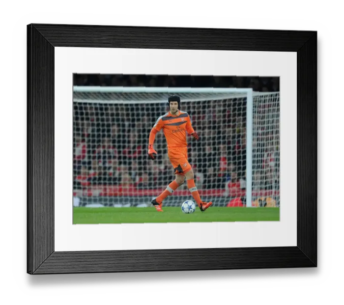 Framed Print : Arsenal's Petr Cech in Action Against FC Bayern Munich - UEFA Champions League 2015 / 16