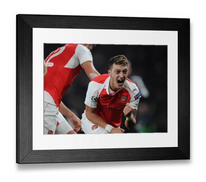 Framed Print : Mesut Ozil Scores the Second: Arsenal's Victory Against Bayern Munich in the Champions League 2015 / 16 Framed Print : Mesut Ozil Scores the Second: Arsenal's Victory Against Bayern Munich in the Champions League 2015 / 16