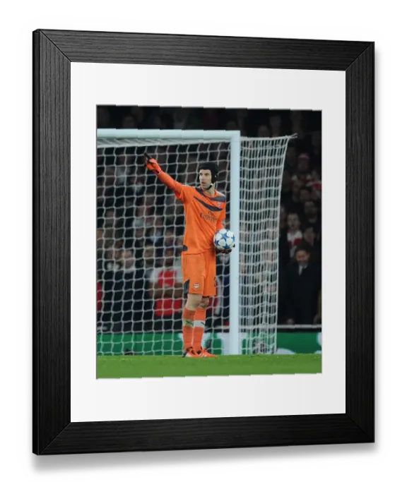 Framed Print : Arsenal's Petr Cech in Action Against FC Bayern Munich at the Emirates Stadium, 2015 / 16 UEFA Champions League Framed Print : Arsenal's Petr Cech in Action Against FC Bayern Munich at the Emirates Stadium, 2015 / 16 UEFA Champions League