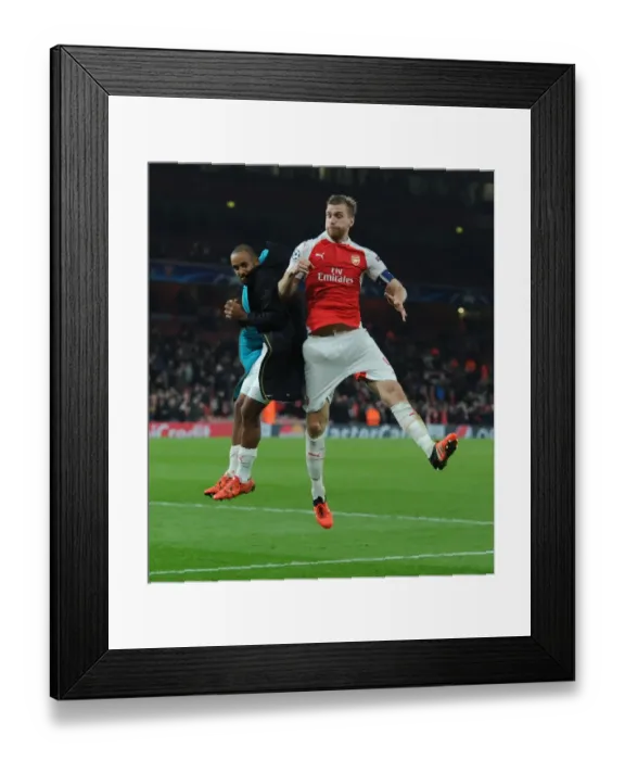 Framed Print : Arsenal Champions League Victory: Theo Walcott and Per Mertesacker's Jubilant Moment (2015 / 16) Framed Print : Arsenal Champions League Victory: Theo Walcott and Per Mertesacker's Jubilant Moment (2015 / 16)