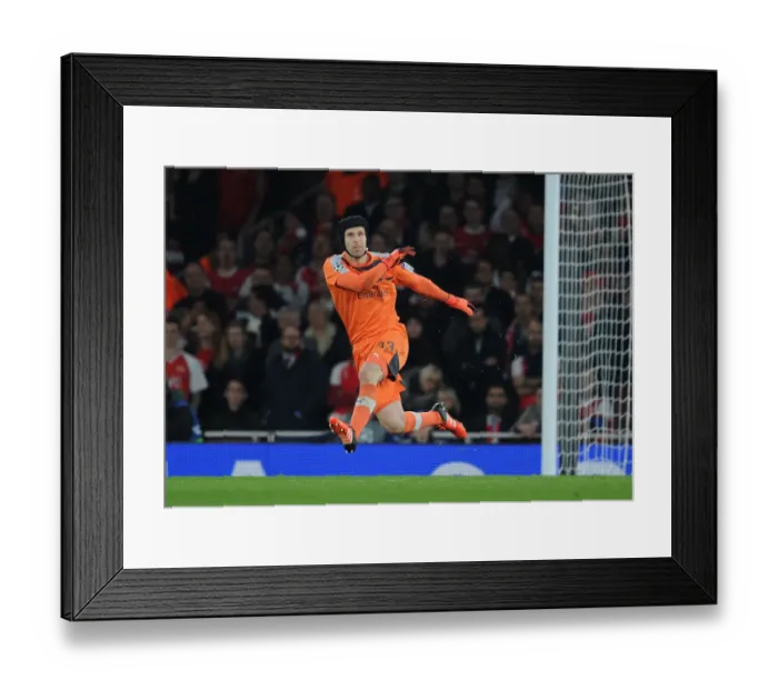 Framed Print : Arsenal vs. Bayern Munich: Petr Cech in Action - UEFA Champions League 2015 / 16