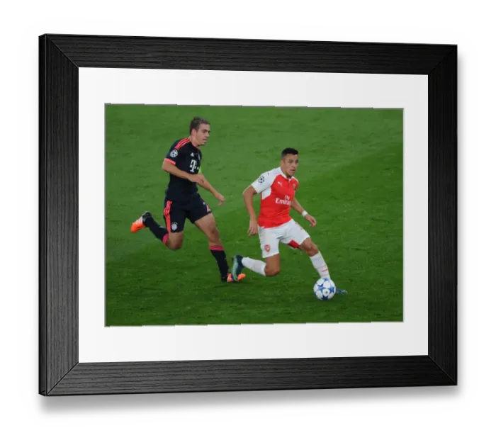 Framed Print : Clash of Titans: Arsenal FC vs. FC Bayern Munich - The Battle for Champions League Supremacy (Arsenal v Bayern Munich 2015 / 16) Framed Print : Clash of Titans: Arsenal FC vs. FC Bayern Munich - The Battle for Champions League Supremacy (Arsenal v Bayern Munich 2015 / 16)