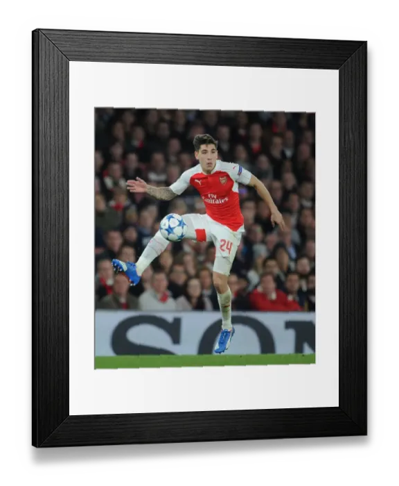 Framed Print : Arsenal's Hector Bellerin in Action Against FC Bayern Munich at the Emirates Stadium - UEFA Champions League 2015 / 16 Framed Print : Arsenal's Hector Bellerin in Action Against FC Bayern Munich at the Emirates Stadium - UEFA Champions League 2015 / 16