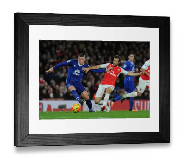 Framed Print : Intense Battle: Flamini Tackles Barkley - Arsenal vs. Everton Premier League Clash Framed Print : Intense Battle: Flamini Tackles Barkley - Arsenal vs. Everton Premier League Clash