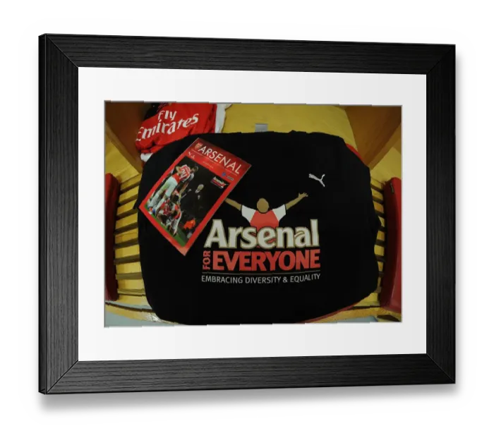 Framed Print : Arsenal Unity: Arsenal for Everyone - Arsenal vs. Everton (2015 / 16)