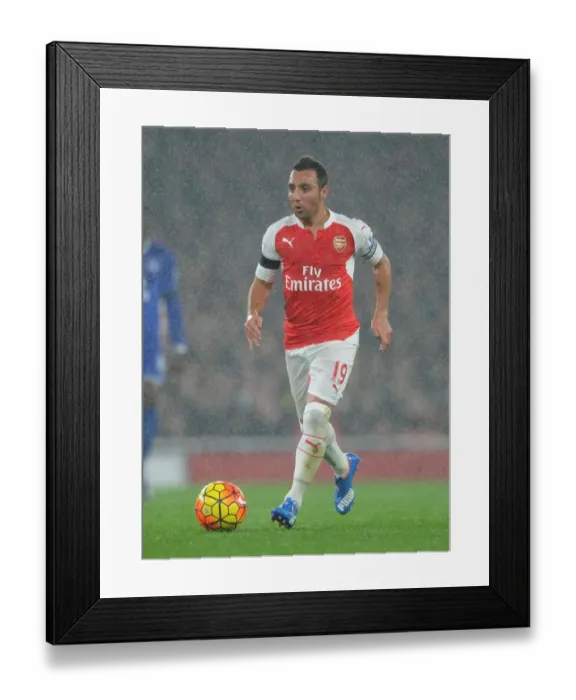Framed Print : Santi Cazorla: In Action Against Everton, Arsenal Premier League 2015 / 16