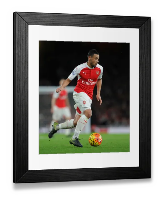 Framed Print : Coquelin in Action: Arsenal vs Everton, Premier League 2015 / 16