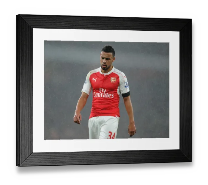 Framed Print : Francis Coquelin: In Action for Arsenal Against Everton, Premier League 2015 / 16