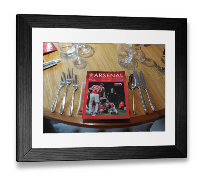 Framed Print : Arsenal vs. Everton Premier League Match Programme (2015 / 16)