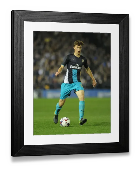 Framed Print : Arsenal's Krystian Bielik in Action against Sheffield Wednesday in Capital One Cup Framed Print : Arsenal's Krystian Bielik in Action against Sheffield Wednesday in Capital One Cup