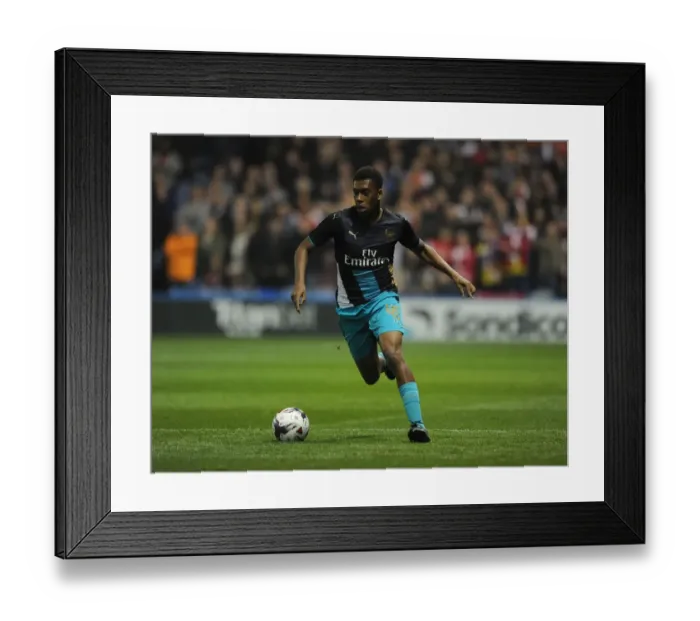 Framed Print : Alex Iwobi in Action: Arsenal vs. Sheffield Wednesday, Capital One Cup 2015-16