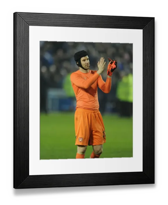 Framed Print : Arsenal's Petr Cech Celebrates Capital One Cup Victory over Sheffield Wednesday Framed Print : Arsenal's Petr Cech Celebrates Capital One Cup Victory over Sheffield Wednesday