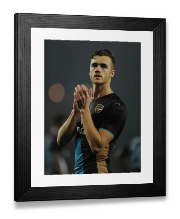 Framed Print : Arsenal's Calum Chambers Celebrates Capital One Cup Victory with Fans Framed Print : Arsenal's Calum Chambers Celebrates Capital One Cup Victory with Fans