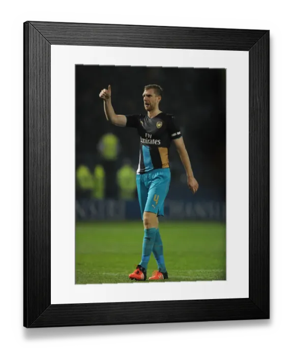 Framed Print : Per Mertesacker Celebrates with Arsenal Fans after Sheffield Wednesday Cup Victory Framed Print : Per Mertesacker Celebrates with Arsenal Fans after Sheffield Wednesday Cup Victory