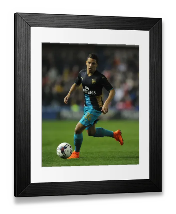 Framed Print : Ismael Bennacer in Action: Arsenal vs. Sheffield Wednesday, Capital One Cup 2015-16 Framed Print : Ismael Bennacer in Action: Arsenal vs. Sheffield Wednesday, Capital One Cup 2015-16