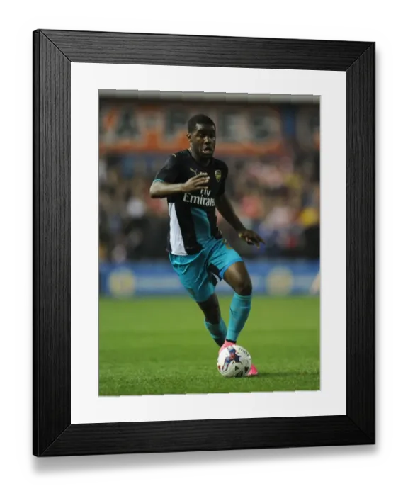 Framed Print : Joel Campbell in Action: Arsenal vs. Sheffield Wednesday - Capital One Cup 2015-16