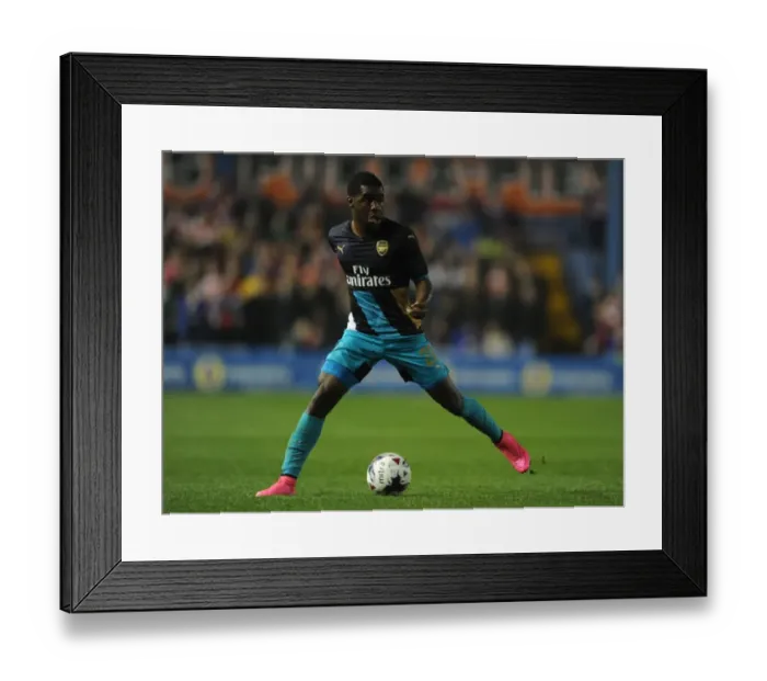 Framed Print : Joel Campbell in Action: Arsenal's Battle at Sheffield Wednesday (Capital One Cup 2015-16)