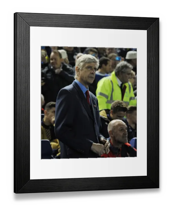 Framed Print : Arsene Wenger, Arsenal Manager, Pre-Match at Sheffield Wednesday - Capital One Cup 2015-16