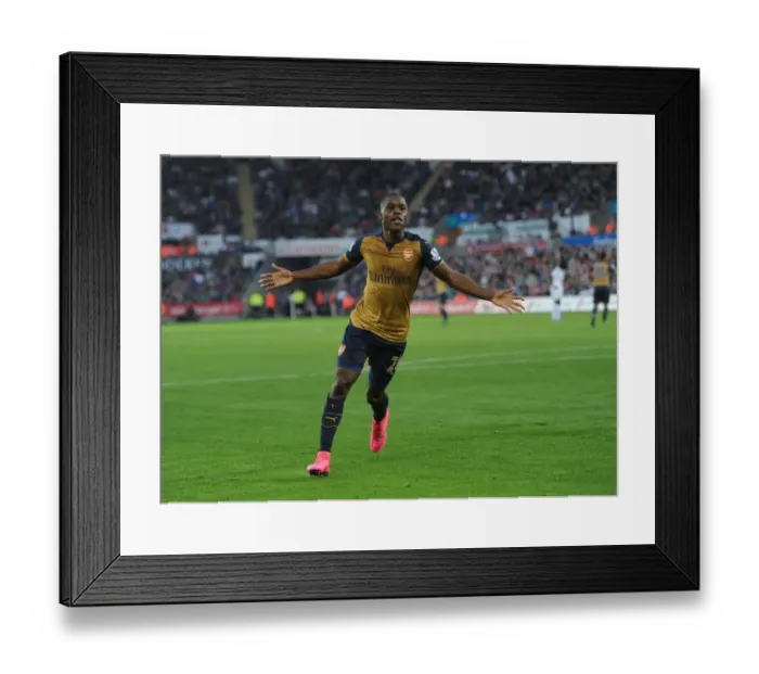 Framed Print : Joel Campbell's Hat-Trick: Swansea City vs. Arsenal, Premier League 2015-16