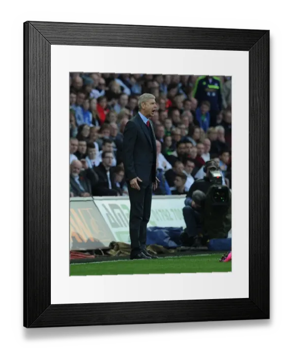 Framed Print : Arsene Wenger at Swansea City vs Arsenal, Premier League 2015-16 Framed Print : Arsene Wenger at Swansea City vs Arsenal, Premier League 2015-16