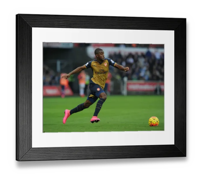 Framed Print : Joel Campbell in Action: Arsenal vs Swansea City (2015-16)