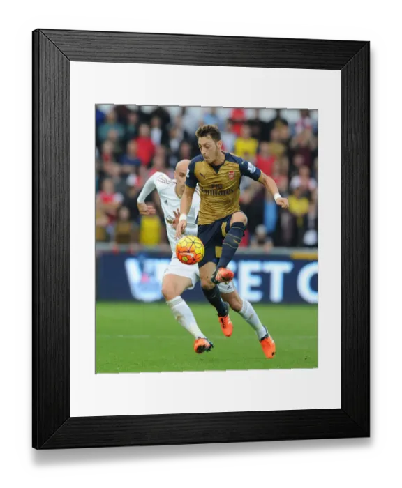 Framed Print : Mesut Ozil vs Jonjo Shelvey: Intense Battle at Swansea City vs Arsenal (2015-16) Framed Print : Mesut Ozil vs Jonjo Shelvey: Intense Battle at Swansea City vs Arsenal (2015-16)