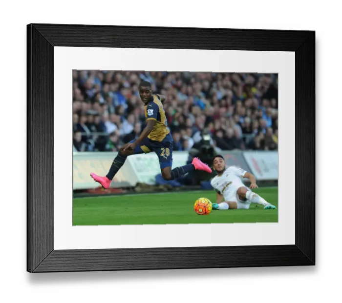 Framed Print : Joel Campbell Scores Stunner Past Neil Taylor: Arsenal's Win at Swansea (2015-16) Framed Print : Joel Campbell Scores Stunner Past Neil Taylor: Arsenal's Win at Swansea (2015-16)