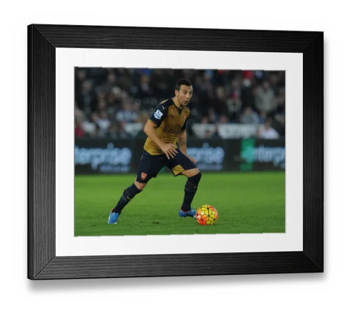 Framed Print : Santi Cazorla: In Action Against Swansea City, 2015-16 Premier League Framed Print : Santi Cazorla: In Action Against Swansea City, 2015-16 Premier League