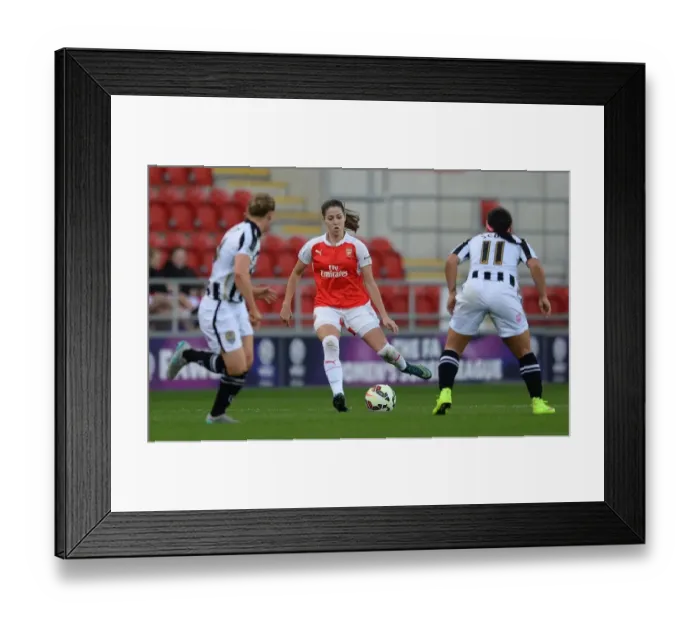 Framed Print : Arsenal Ladies vs Notts County Ladies: FA WSL Continental Cup Final 2015
