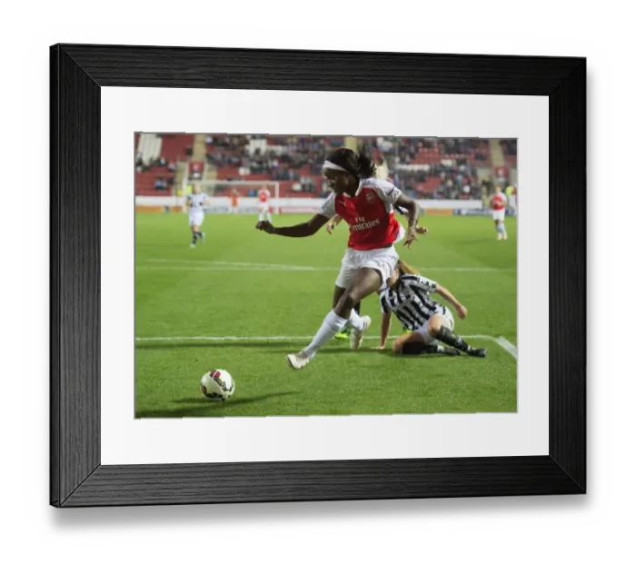 Framed Print : Arsenal Ladies Triumph in FA WSL Continental Cup Final: Chioma Ubogagu Scores the Decisive Goal vs. Notts County (1 / 11 / 2015)