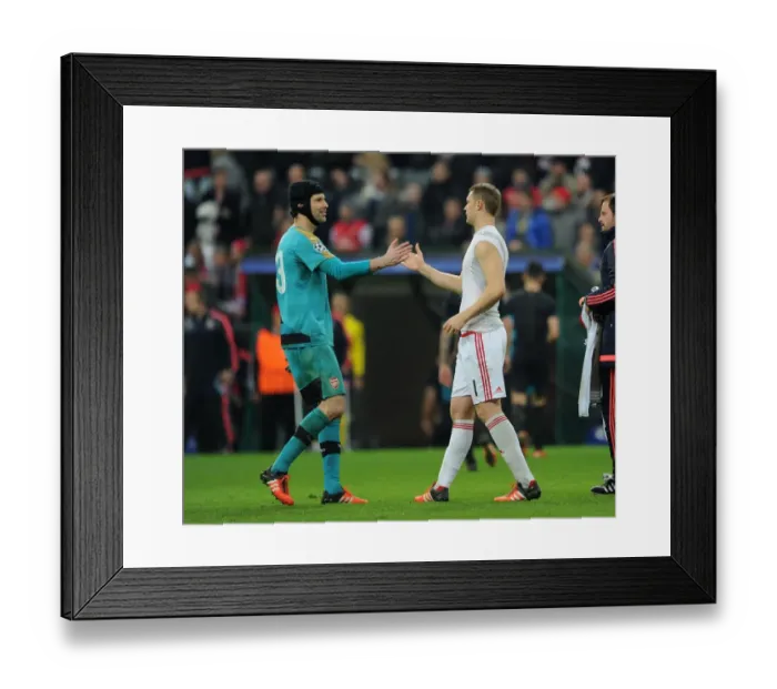Framed Print : A Meeting of Titans: Cech vs. Neuer, Champions Clash in Munich, 2015