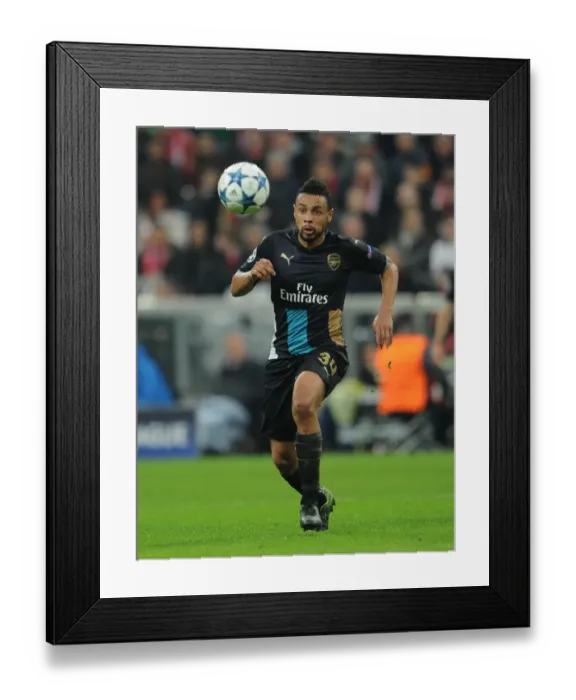 Framed Print : Francis Coquelin vs Bayern Munich: Arsenal's Midfield Battle in 2015-16 Champions League Framed Print : Francis Coquelin vs Bayern Munich: Arsenal's Midfield Battle in 2015-16 Champions League