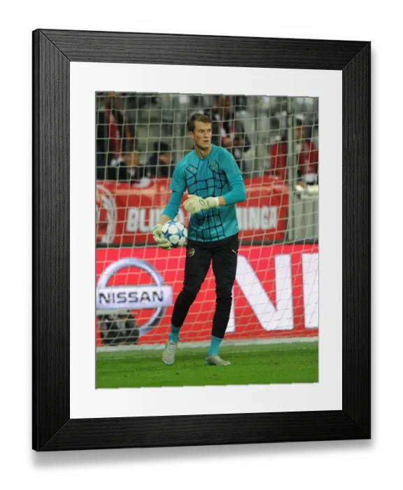 Framed Print : Matt Macey: Arsenal's Preparation for Bayern Munich's UEFA Champions League Showdown, 2015