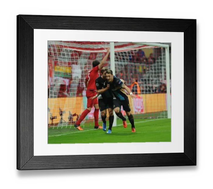 Framed Print : Mesut Ozil's Controversial Disallowed Goal: Bayern Munich vs. Arsenal, UEFA Champions League, 2015 Framed Print : Mesut Ozil's Controversial Disallowed Goal: Bayern Munich vs. Arsenal, UEFA Champions League, 2015