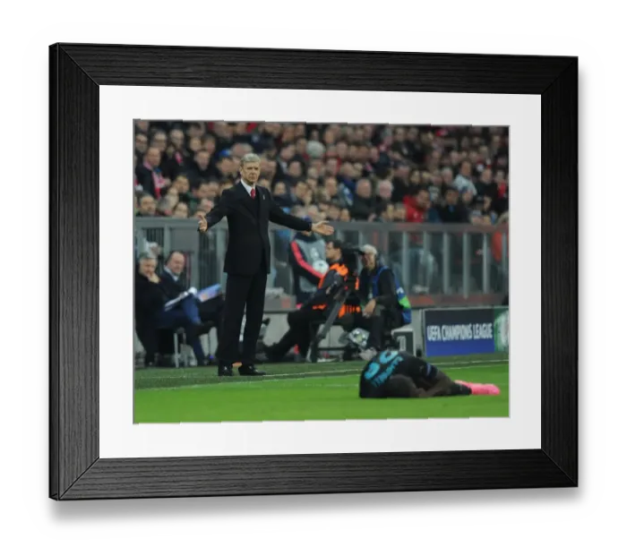 Framed Print : Arsene Wenger at Allianz Arena: Arsenal vs. Bayern Munich, UEFA Champions League (2015) Framed Print : Arsene Wenger at Allianz Arena: Arsenal vs. Bayern Munich, UEFA Champions League (2015)