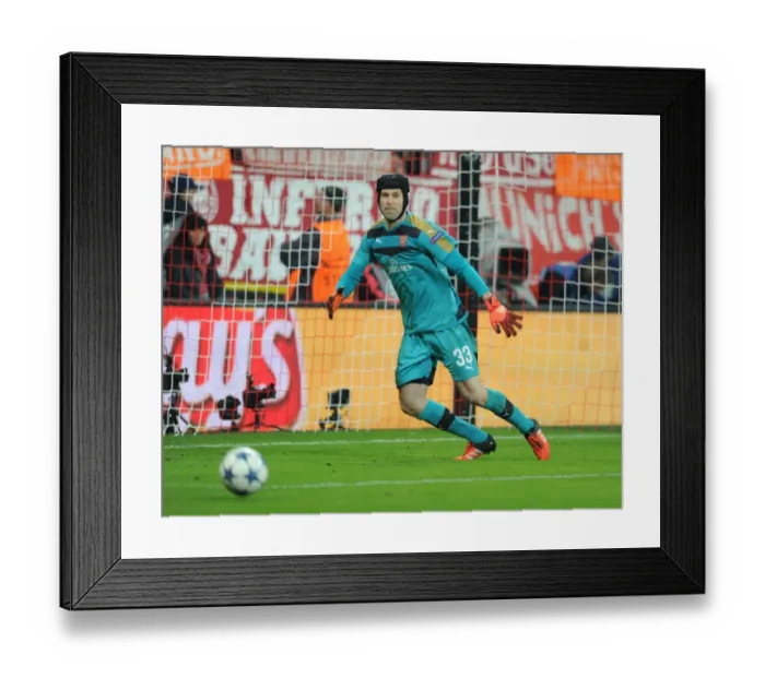 Framed Print : Champions Clash: Petr Cech Faces Bayern Munich in UEFA Champions League (2015-16) Framed Print : Champions Clash: Petr Cech Faces Bayern Munich in UEFA Champions League (2015-16)