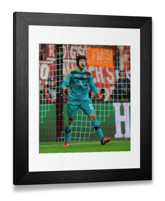 Framed Print : Champions Clash: Petr Cech vs. Bayern Munich in UCL Showdown