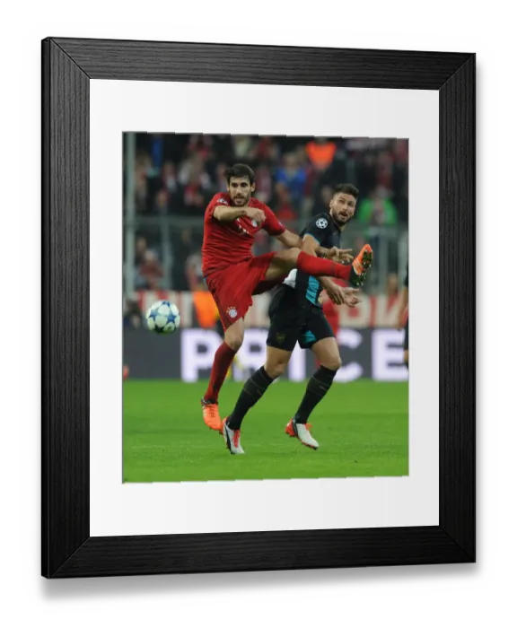 Framed Print : Clash of Titans: Olivier Giroud vs Javi Martinez - Battle for Champions League Supremacy Framed Print : Clash of Titans: Olivier Giroud vs Javi Martinez - Battle for Champions League Supremacy