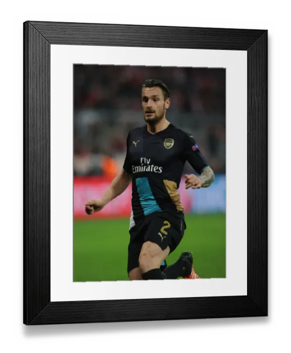 Framed Print : Debuchy vs. Bayern: Arsenal's Battle in the Champions League