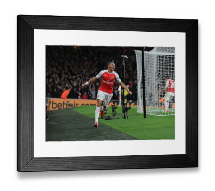 Framed Print : Gibbs Dramatic Winner: Arsenal Triumphs Over Tottenham