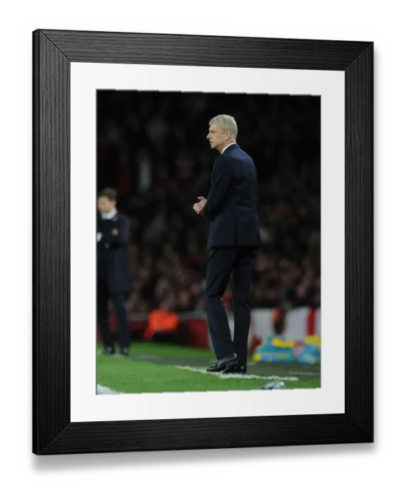 Framed Print : Arsene Wenger vs. Tottenham Hotspur: The Intense Premier League Showdown at Emirates Stadium (2015-16)
